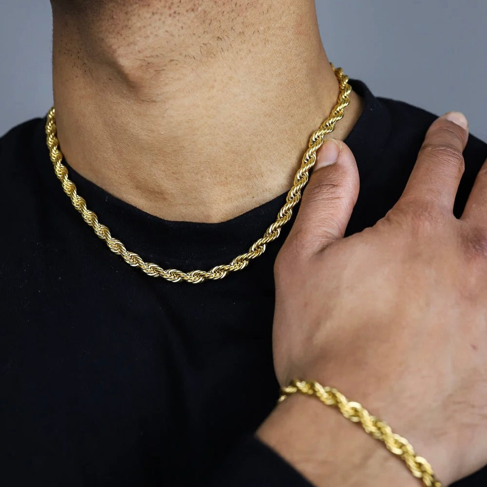 5MM ROPE CHAIN - GOLD