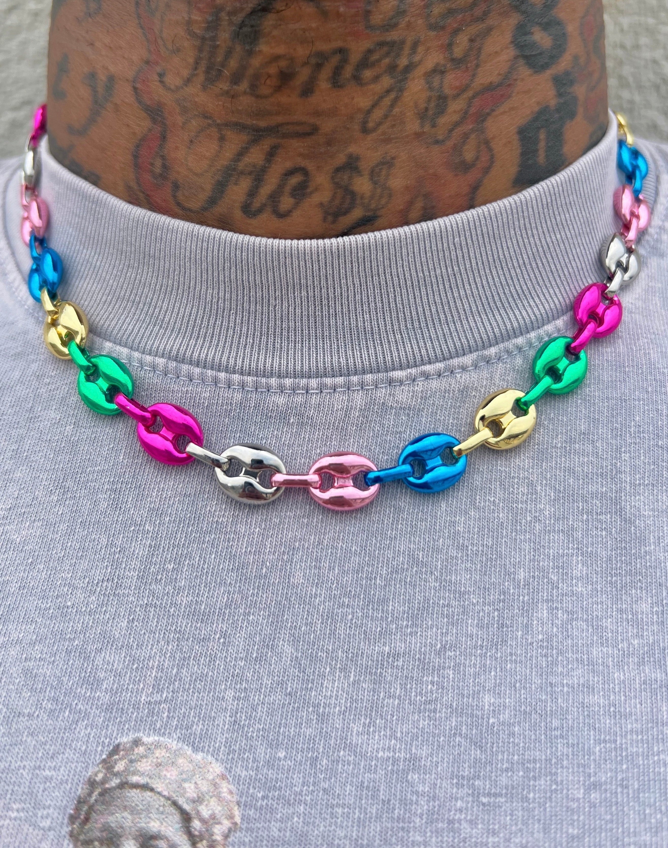 Multi Chrome mariner necklace