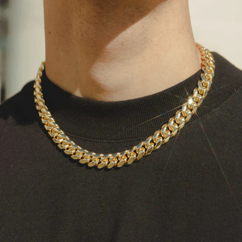 12MM CUBAN LINK CHAIN - GOLD