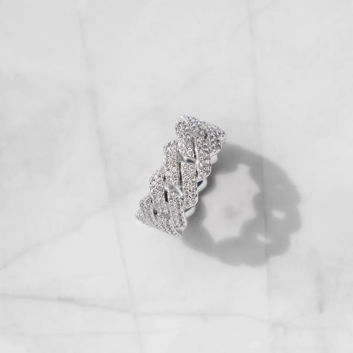 DIAMOND PRONG RING - WHITE GOLD