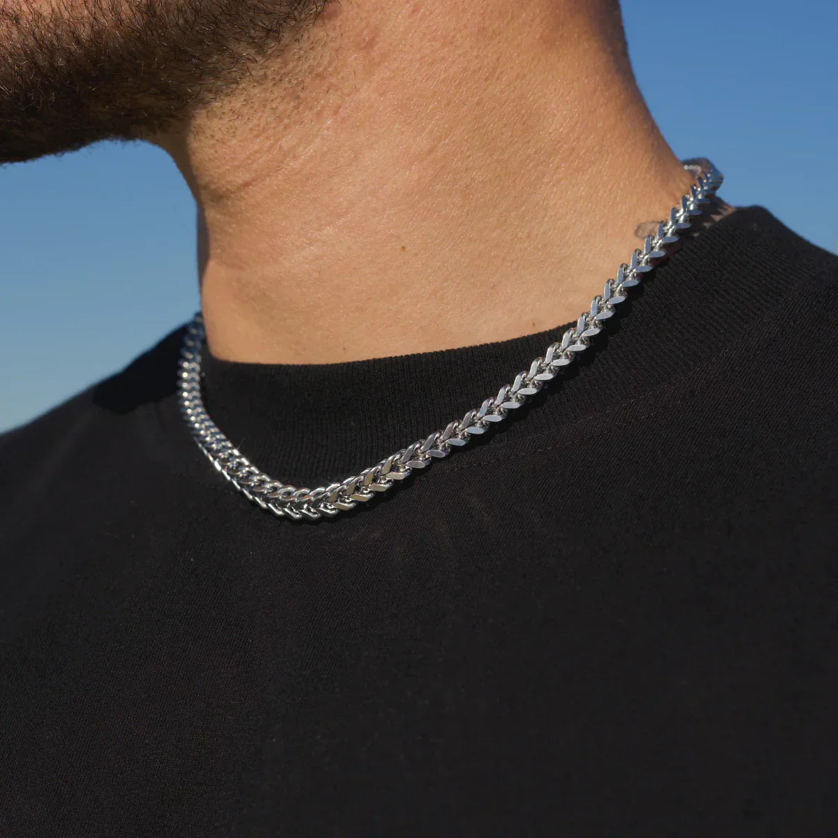 6MM FRANCO CHAIN - WHITE GOLD